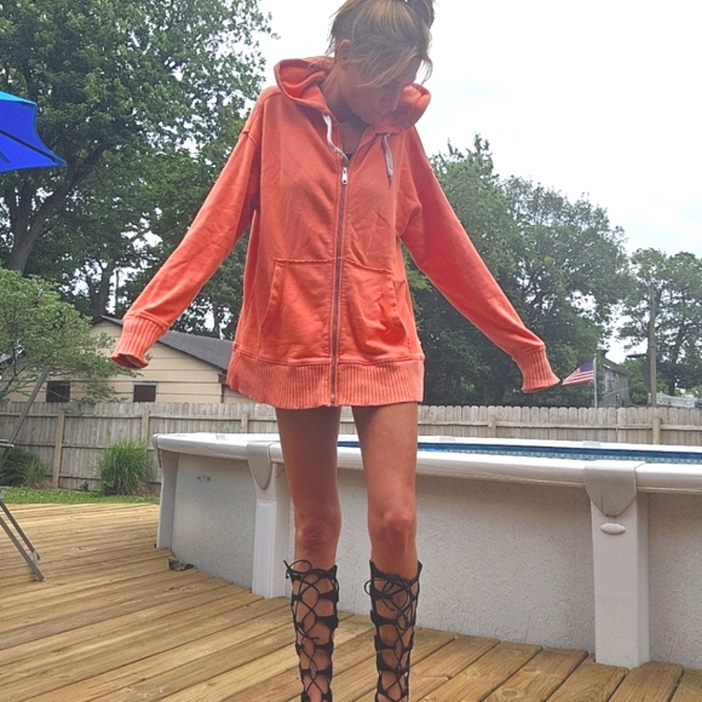 Aerie Oversized Zip Up Hoodie